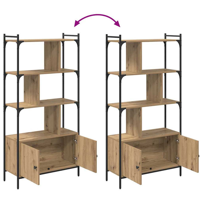 vidaXL Könyvszekrény Faanyag