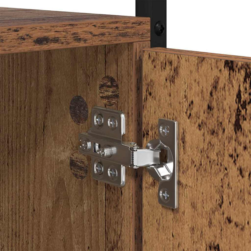 vidaXL Könyvszekrény Öreg fa 44,5 x 30 x 154,5 cm Faanyag