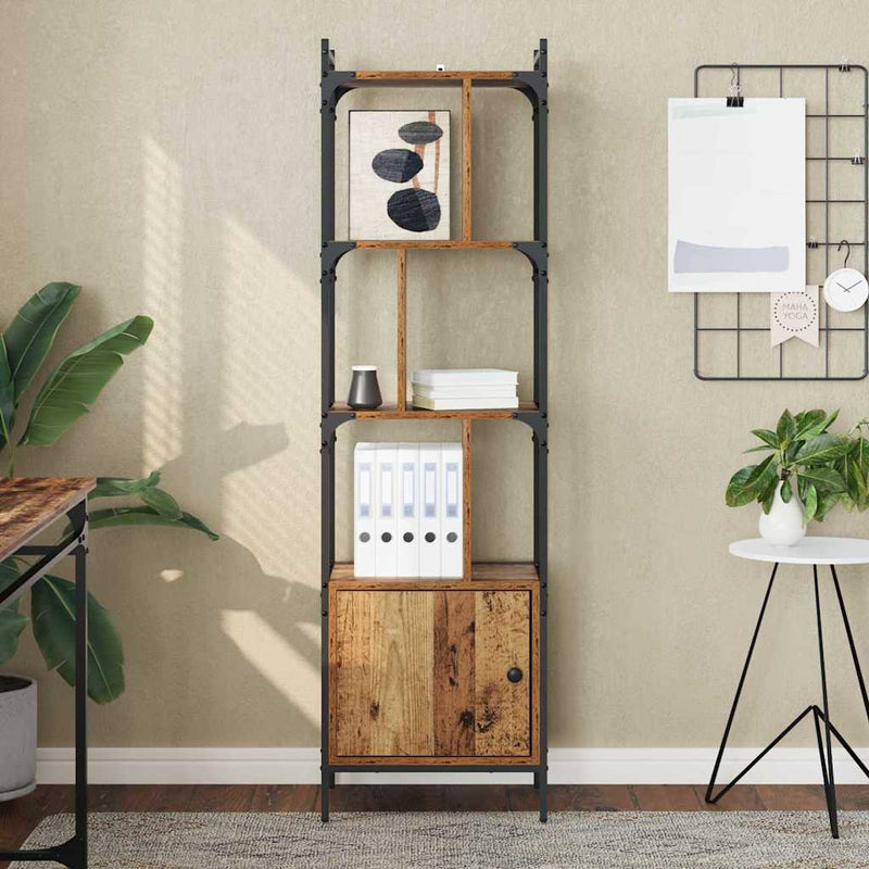 vidaXL Könyvszekrény Öreg fa 44,5 x 30 x 154,5 cm Faanyag