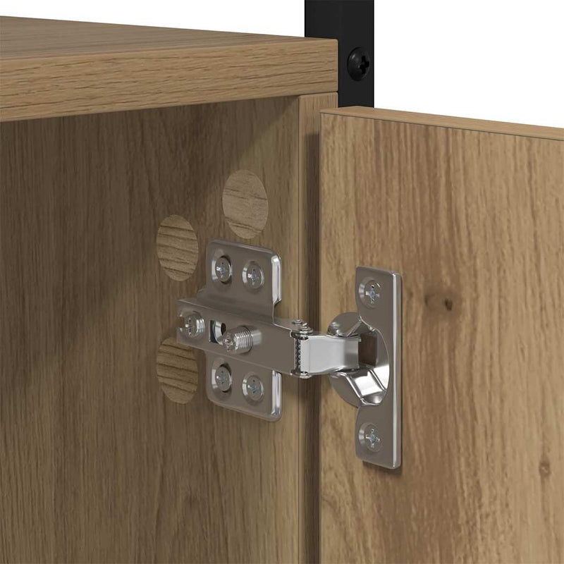 vidaXL Könyvszekrény Artisan tölgy 44,5 x 30 x 154,5 cm Faanyag