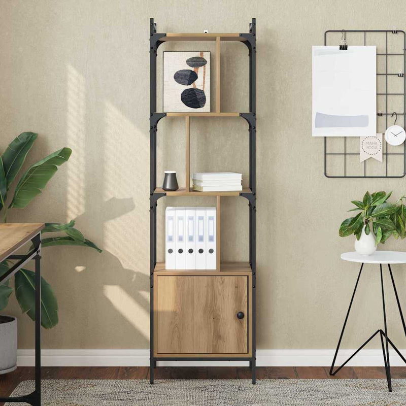 vidaXL Könyvszekrény Artisan tölgy 44,5 x 30 x 154,5 cm Faanyag