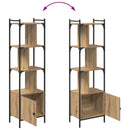 vidaXL Könyvszekrény Artisan tölgy 44,5 x 30 x 154,5 cm Faanyag