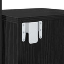 vidaXL Éjjeliszekrény fiókkal Fekete tölgy 35 x 30 x 51 cm Faanyag