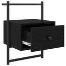 vidaXL Éjjeliszekrény 2 pcs Fekete tölgy 35 x 30 x 51 cm Faanyag