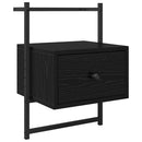 vidaXL Éjjeliszekrény 2 pcs Fekete tölgy 35 x 30 x 51 cm Faanyag