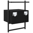 vidaXL Éjjeliszekrény 2 pcs Fekete tölgy 35 x 30 x 51 cm Faanyag