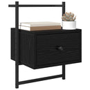 vidaXL Éjjeliszekrény 2 pcs Fekete tölgy 35 x 30 x 51 cm Faanyag