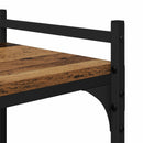 vidaXL Könyvszekrény 5 szintes 76 x 32 x 192 cm Szerelt Fa Régi fa