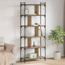 vidaXL Könyvszekrény 5 szintes 76 x 32 x 192 cm Szerelt Fa