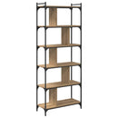 vidaXL Könyvszekrény kézműves tölgy 76 x 32 x 192 cm Faanyag