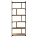vidaXL Könyvszekrény 5 szintes 76 x 32 x 192 cm Szerelt Fa
