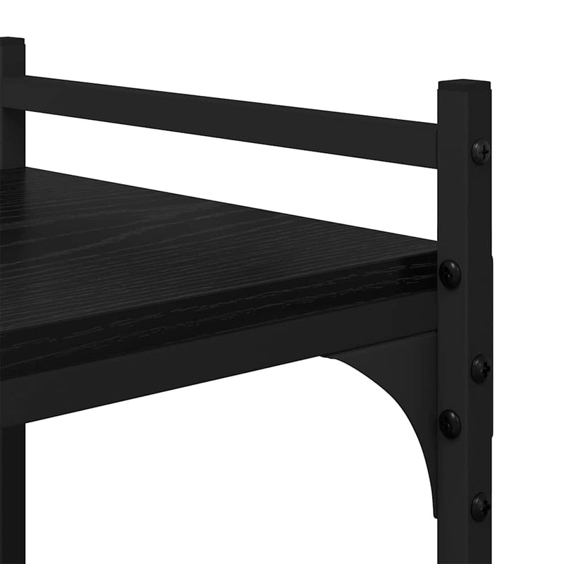 vidaXL Könyvszekrény Musta tammi 76 x 32 x 192 cm Faanyag