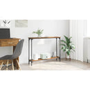 vidaXL Konzolasztal polcokkal Öreg fa 100 x 22,5 x 75 cm Faanyag
