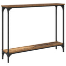 vidaXL Konzolasztal polcokkal Öreg fa 100 x 22,5 x 75 cm Faanyag