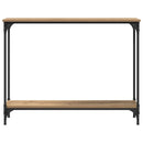 vidaXL Konzolasztal Artisan tölgy 100 x 22,5 x 75 cm Szerelt Fa