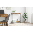 vidaXL Konzolasztal polcokkal Öreg fa 75 x 22,5 x 75 cm Faanyag