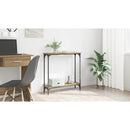 vidaXL Konzolasztal polcokkal Artisan tölgy 75 x 22,5 x 75 cm Faanyag