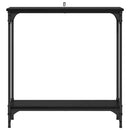 vidaXL Konzolasztal polcokkal Fekete tölgy 75 x 22,5 x 75 cm Faanyag