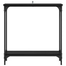 vidaXL Konzolasztal Fekete tölgy 75 x 22,5 x 75 cm Szerelt Fa