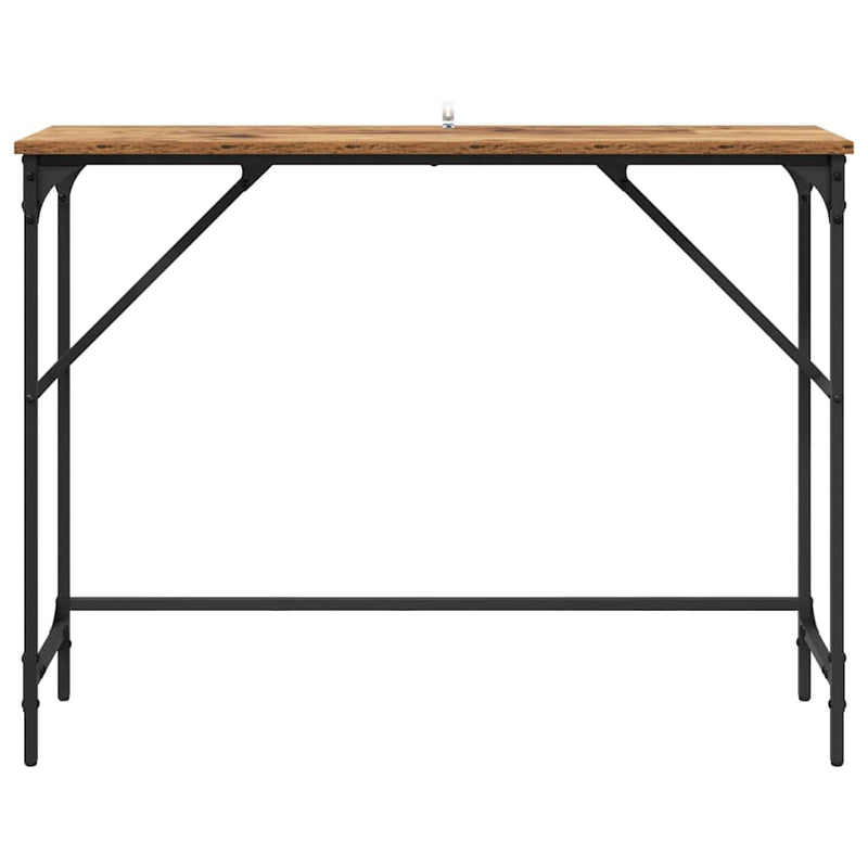 vidaXL Konzolasztal Öreg fa 100 x 32 x 75 cm Faanyag