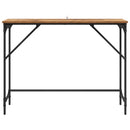 vidaXL Konzolasztal Öreg fa 100 x 32 x 75 cm Faanyag