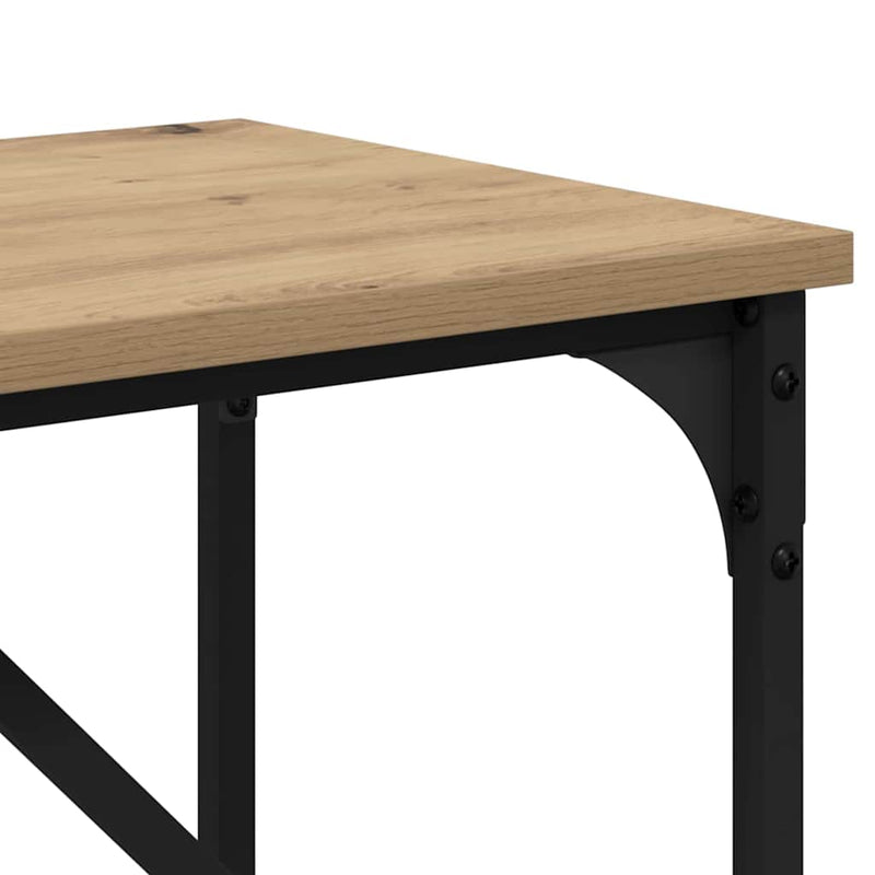 vidaXL Konzolasztal Artisan tölgy 100 x 32 x 75 cm Faanyag