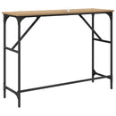 vidaXL Konzolasztal Artisan tölgy 100 x 32 x 75 cm Szerelt Fa