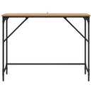 vidaXL Konzolasztal Artisan tölgy 100 x 32 x 75 cm Faanyag