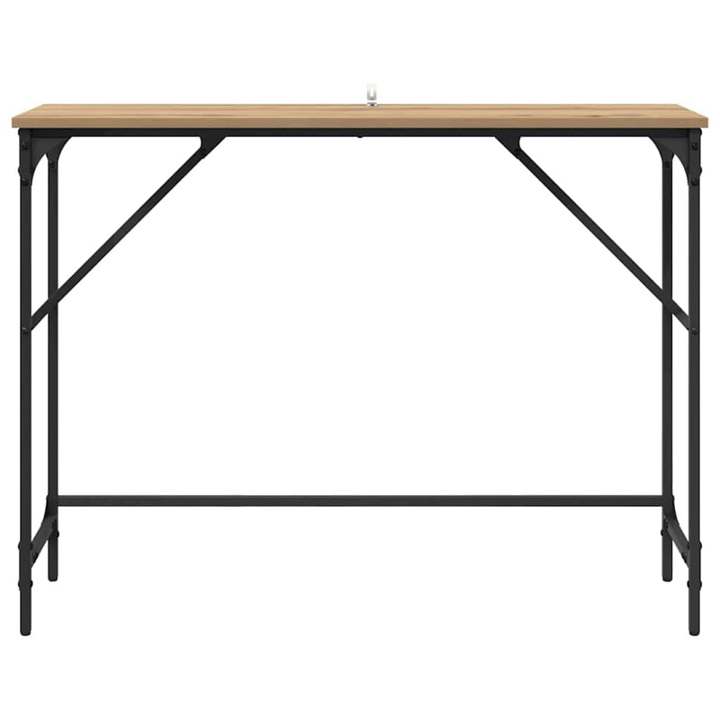 vidaXL Konzolasztal Artisan tölgy 100 x 32 x 75 cm Faanyag