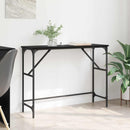 vidaXL Konzolasztal Fekete tölgy 100 x 32 x 75 cm Faanyag