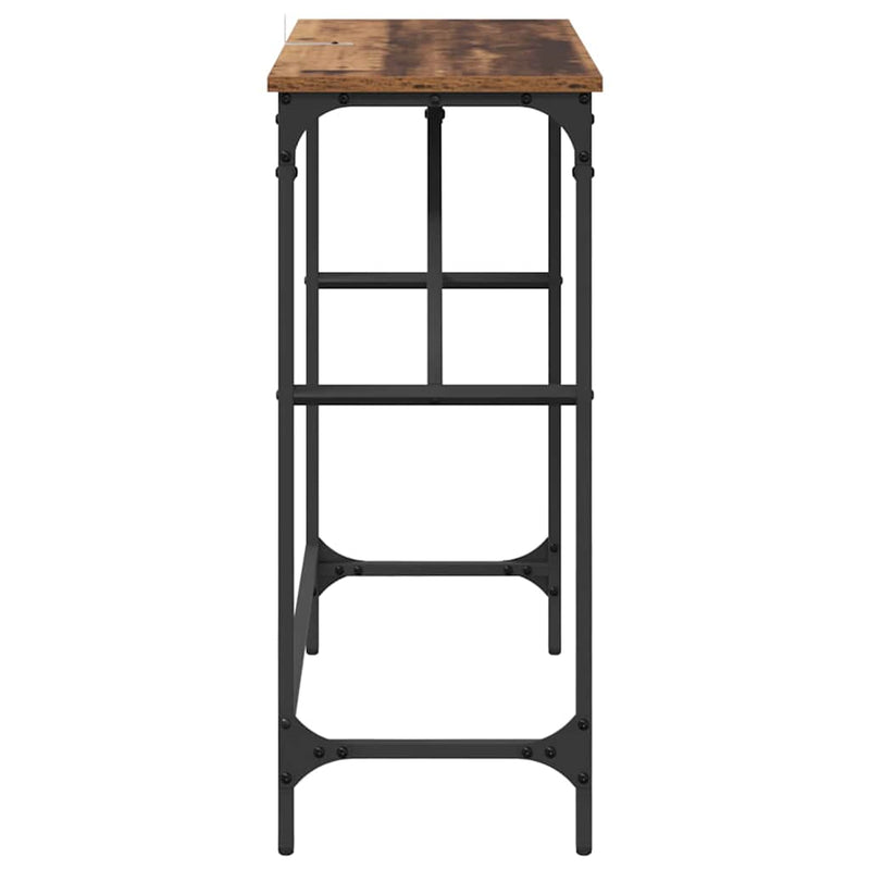 vidaXL Konzolasztal Öreg fa 75 x 32 x 75 cm Faanyag