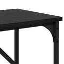 vidaXL Konzolasztal Fekete tölgy 75 x 32 x 75 cm Szerelt Fa