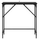 vidaXL Konzolasztal Fekete tölgy 75 x 32 x 75 cm Faanyag