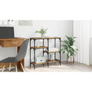 vidaXL Konzolasztal polcokkal Öreg fa 80 x 29 x 75 cm Faanyag