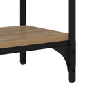 vidaXL Konzolasztal Artisan tölgy 80 x 29 x 75 cm Szerelt Fa