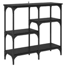 vidaXL polcokkal tárolóval Musta tammi 80 x 29 x 75 cm Faanyag