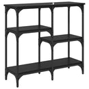 vidaXL polcokkal tárolóval Musta tammi 80 x 29 x 75 cm Faanyag