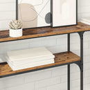 vidaXL Konzolasztal Régi fa 145x22.5x75cm Faanyag