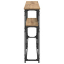 vidaXL Konzolasztal Artisan tölgy 145 x 22,5 x 75 cm Faanyag