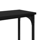 vidaXL Konzolasztal Fekete tölgy 146 x 22,5 x 75 cm Szerelt Fa