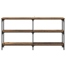 vidaXL Konzolasztal Öreg fa 150 x 29 x 75 cm Mérnöki fa és fém