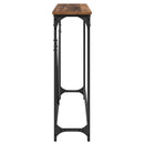 vidaXL Konzolasztal Öreg fa 102 x 23 x 75 cm Faanyag