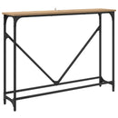 vidaXL Konzolasztal Artisan tölgy 102 x 23 x 75 cm Szerelt Fa
