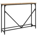 vidaXL Konzolasztal Artisan tölgy 102 x 23 x 75 cm Szerelt Fa