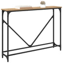 vidaXL Konzolasztal Artisan tölgy 102 x 23 x 75 cm Faanyag