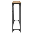 vidaXL Konzolasztal Artisan tölgy 102 x 23 x 75 cm Faanyag