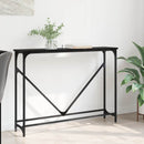 vidaXL Konzolasztal Fekete tölgy 102 x 23 x 75 cm Faanyag