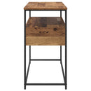 vidaXL Konzolasztal fiókkal Öreg fa 100 x 40 x 75 cm Faanyag