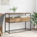 vidaXL Konzolasztal fiókkal Artisan tölgy 100 x 40 x 75 cm Faanyag
