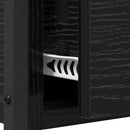 vidaXL Konzolasztal fiókkal Fekete tölgy 100 x 40 x 75 cm Faanyag